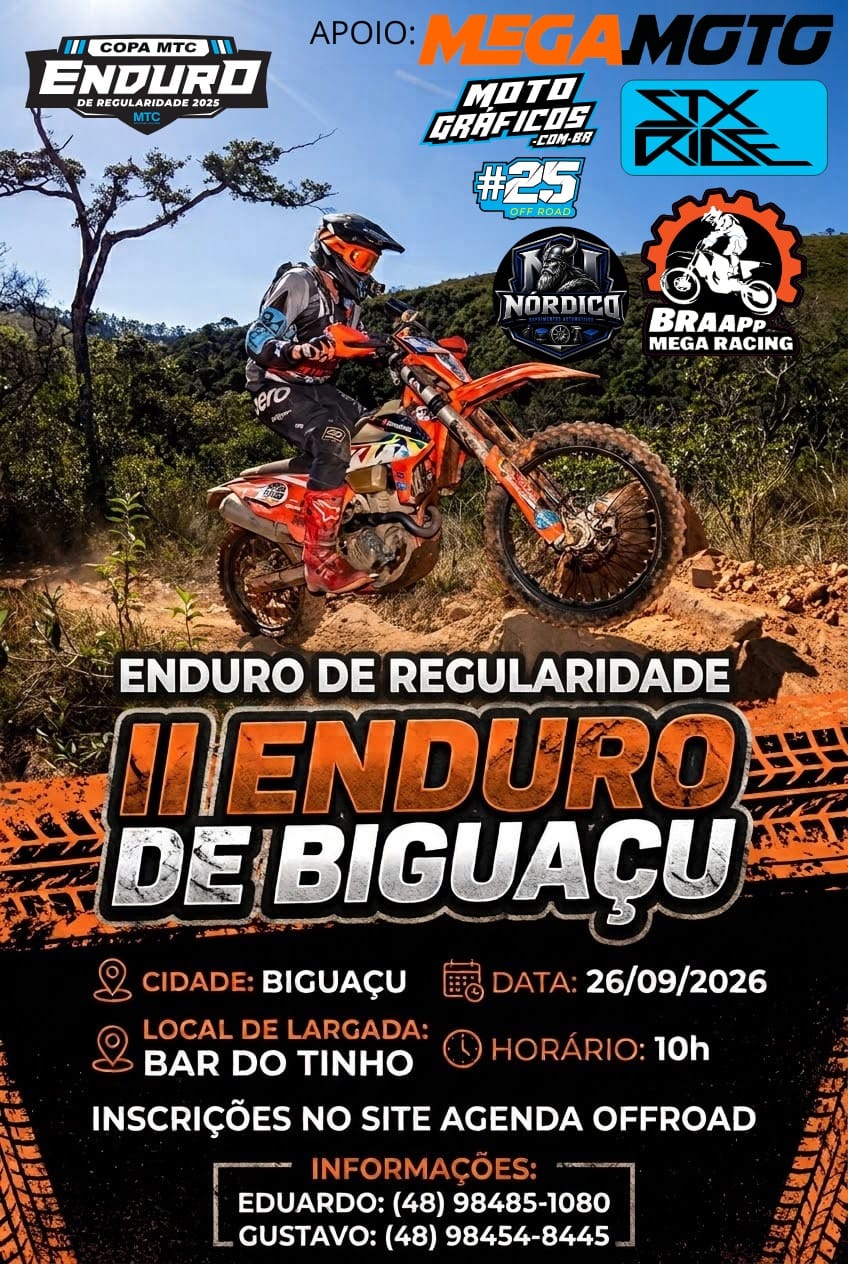 Banner 2º Enduro de Biguaçu