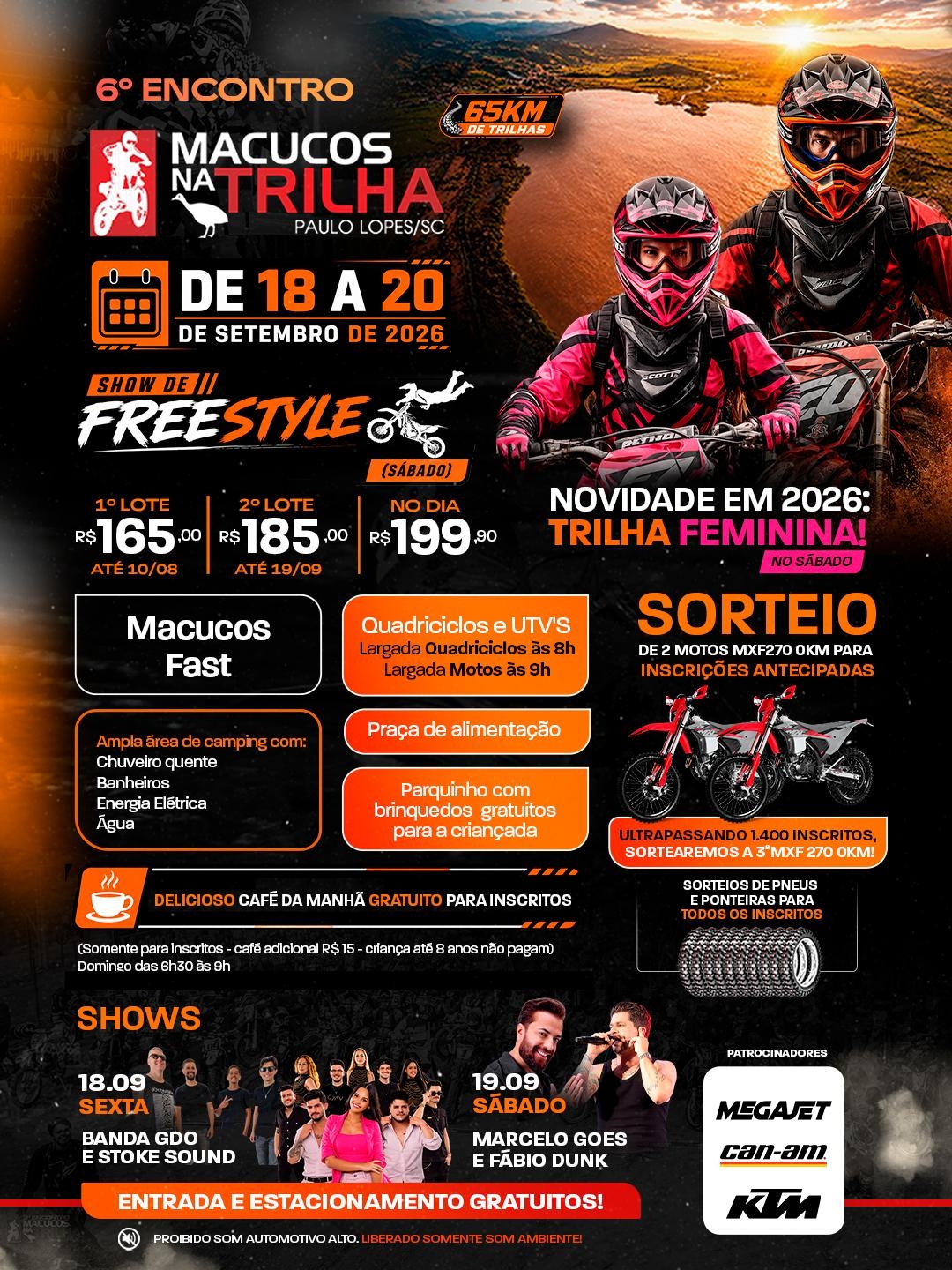 Banner 6º Encontro Macucos na Trilha 2026